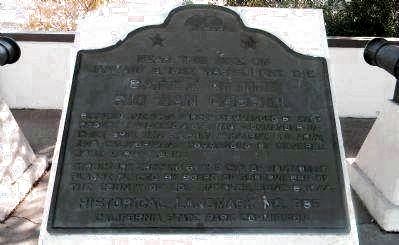 Battle of the Rio San Gabriel Marker. Click for full size. Battle of the Rio San Gabriel Marker image. Click for full size.