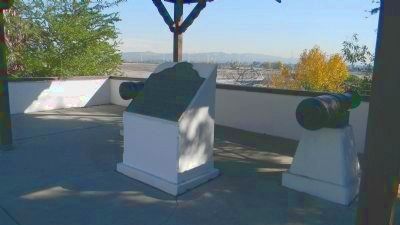 Battle of the Rio San Gabriel Marker. Click for full size. Battle of the Rio San Gabriel Marker image. Click for full size.