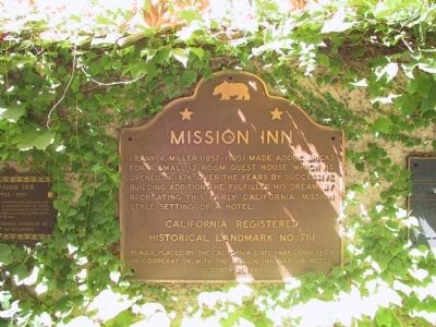 Mission Inn Marker. Click for full size. Mission Inn Marker image. Click for full size.