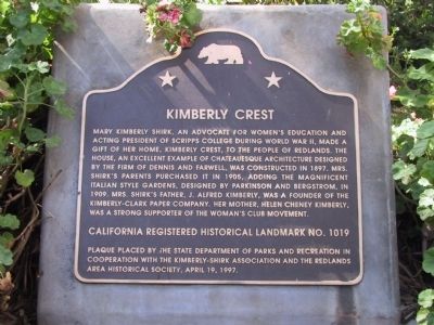 Kimberly Crest Marker image. Click for full size.