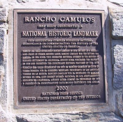Rancho Camulos Marker image. Click for full size.