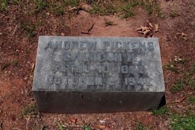 Andrew Pickens Calhoun II Tombstone image. Click for full size.