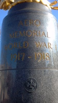 Aero Memorial Pillar with Fairmont Park Art Logo visible image. Click for full size.