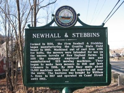 Newhall & Stebbins Marker image. Click for full size.