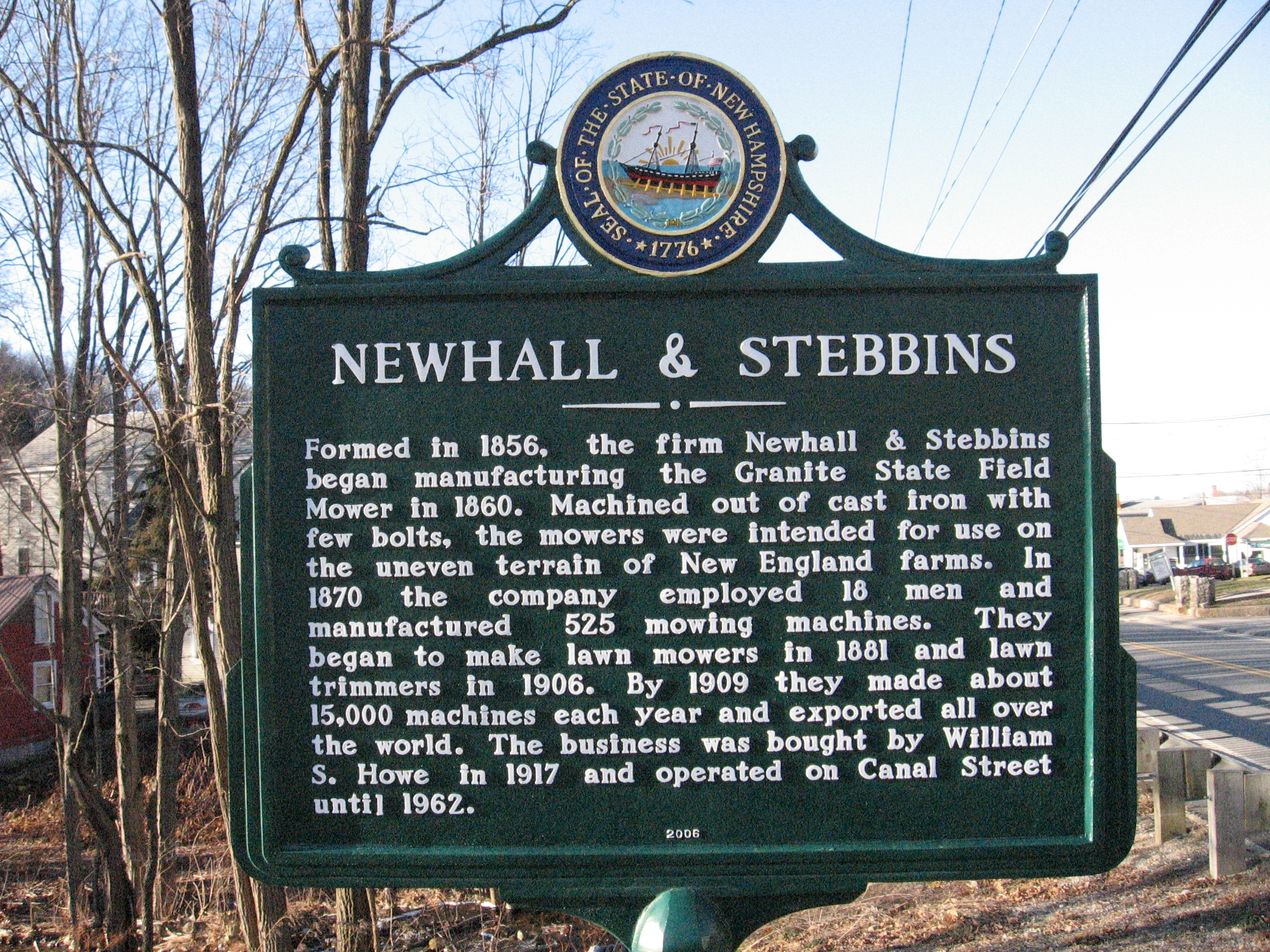 Newhall & Stebbins Marker
