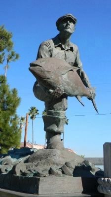 Fishing Industry Memorial sculpture by Henry Alvarez & Clete Shields (Maffett) image. Click for full size.