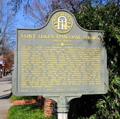 Saint Lukes Episcopal Church Marker image. Click for full size.