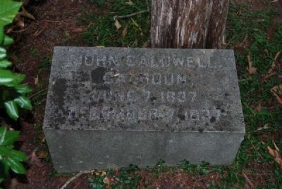John Caldwell Calhoun Tombstone image. Click for full size.