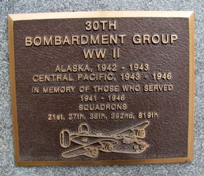 30th Bombardment Group Marker image. Click for full size.