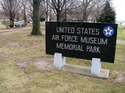 NMUSAF Memorial Park Sign image. Click for more information.