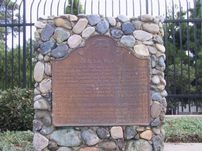 Old La Playa Marker image. Click for full size.