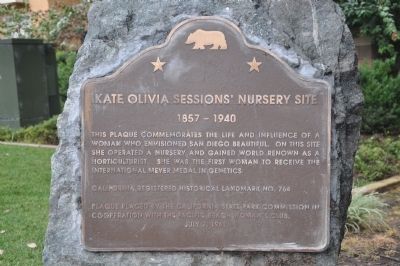 Site of the Kate O. Sessions Nursery Marker image. Click for full size.