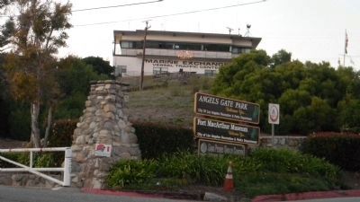 Angels Gate Park entrance off Gaffey Street. Click for full size. Angels Gate Park entrance off Gaffey Street image. Click for full size.