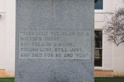 Iredell County Confederate Memorial Side Inscription image. Click for full size.