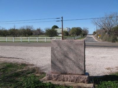 Hoover's Valley Cemetery Marker, view from back, looking towards the cemetery image. Click for full size.