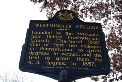 Westminster College Marker image. Click for full size.