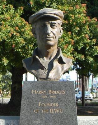Harry Bridges Memorial. Click for full size. Harry Bridges Memorial image. Click for full size.