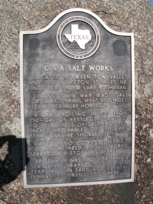 C.S.A. Saltworks Marker image. Click for full size.
