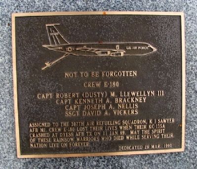 Crew E-180, 307th Air Refueling Squadron Marker image. Click for full size.