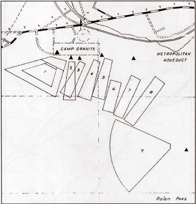 Map of Camp Granite and Vicinity (ca. 1943) image. Click for full size.