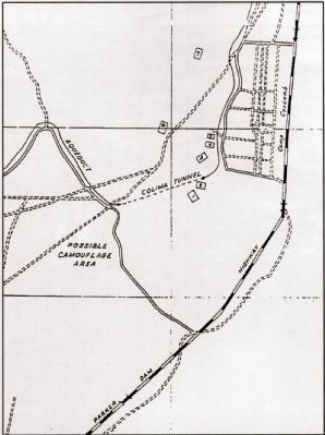 Map of Camp Coxcomb and Vicinity (ca. 1943) image. Click for full size.