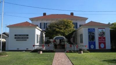 West side, museum entrance off Banning Blvd.. Click for full size. West side, museum entrance off Banning Blvd. image. Click for full size.