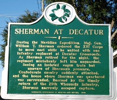 Sherman at Decatur Marker image. Click for full size.