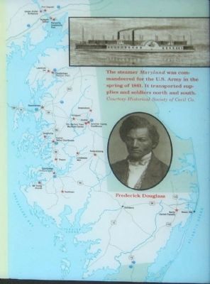 Maryland Map of the Eastern Shore Civil War sites and... Steamer Maryland image. Click for full size.