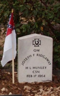 H. L. Hunley Memorial , a Crew 3 member image. Click for more information.