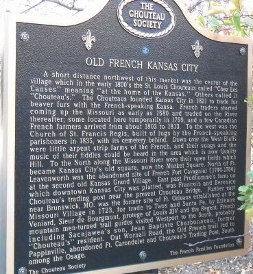 Old French Kansas City Marker image. Click for full size.