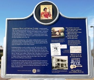 Summers Hotel & Subway Lounge Marker image. Click for full size.