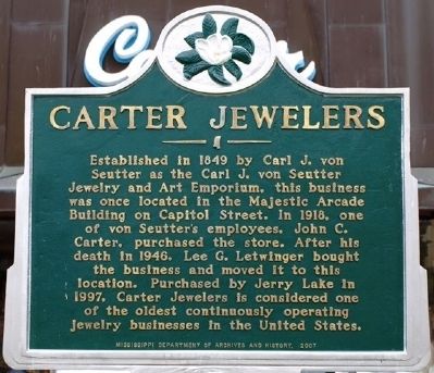 Carter Jewelers Marker image. Click for full size.