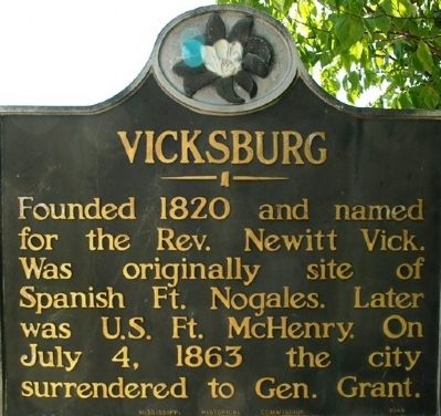 Vicksburg Marker image. Click for full size.