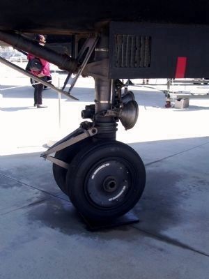 Lockheed SR-71A: Nose gear image. Click for full size.