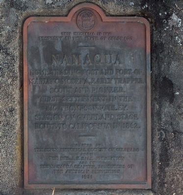 Namaqua Marker. Click for full size. Namaqua Marker image. Click for full size.