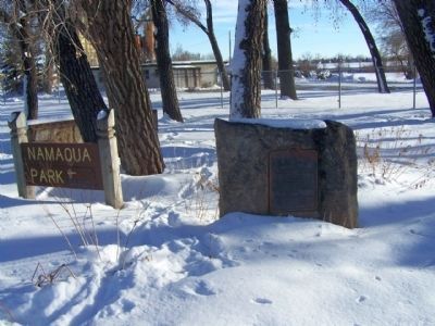 Namaqua Marker at the park. Click for full size. Namaqua Marker at the park image. Click for full size.