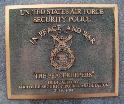 USAF Security Police "The Peacekeepers" image. Click for full size.