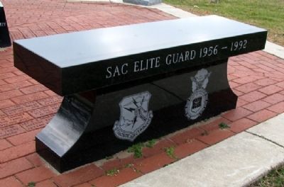 USAF Security Police SAC Elite Guard Bench. Click for full size. USAF Security Police SAC Elite Guard Bench image. Click for full size.