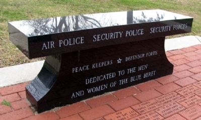 USAF Security Police Bench. Click for full size. USAF Security Police Bench image. Click for full size.