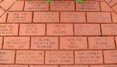 USAF Security Police Memorial Pavers. Click for full size. USAF Security Police Memorial Pavers image. Click for full size.