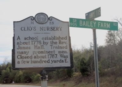 Clio's Nursery Marker with Street Signs image. Click for full size.