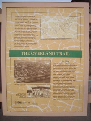 The Overland Trail Marker image. Click for full size.