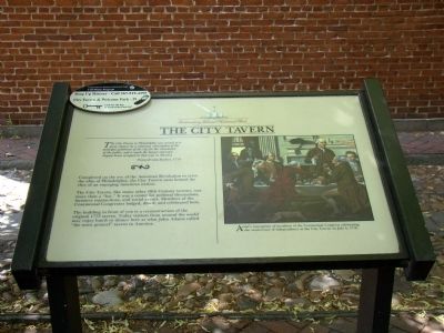 The City Tavern Marker. Click for full size. The City Tavern Marker image. Click for full size.