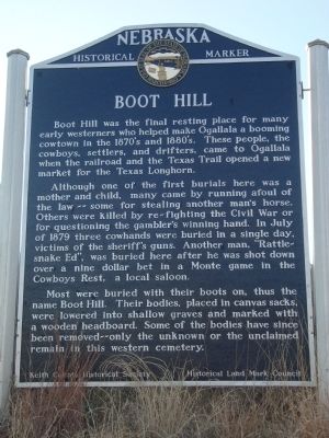 Boot Hill Marker image. Click for full size.