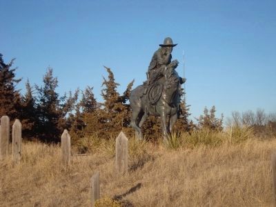 The Trail Boss Statue in Boot Hill image. Click for full size.