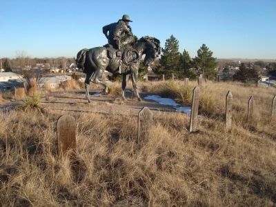 The Trail Boss Statue in Boot Hill image. Click for full size.