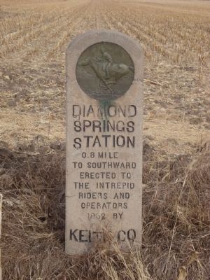 Diamond Springs Station Marker image. Click for full size.