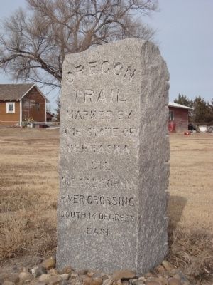 Oregon Trail Marker. Click for full size. Oregon Trail Marker image. Click for full size.