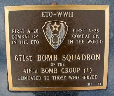 671st Bomb Squadron Marker image. Click for full size.