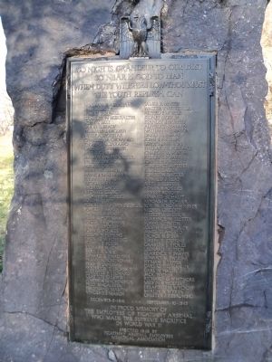 Picatinny Arsenal WW II Memorial Marker. Click for full size. Picatinny Arsenal WW II Memorial Marker image. Click for full size.